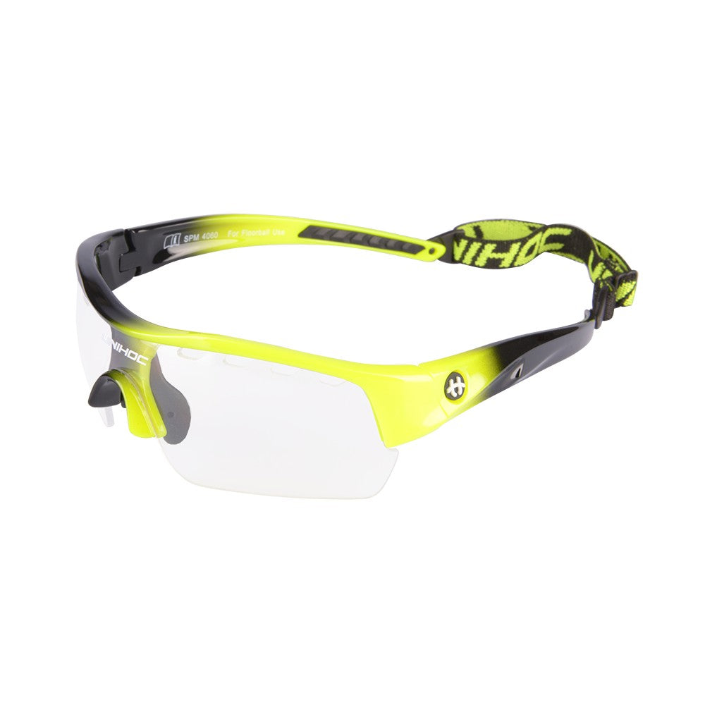Brille Floorball junior victory neon gelb/schwarz